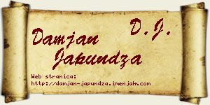 Damjan Japundža vizit kartica